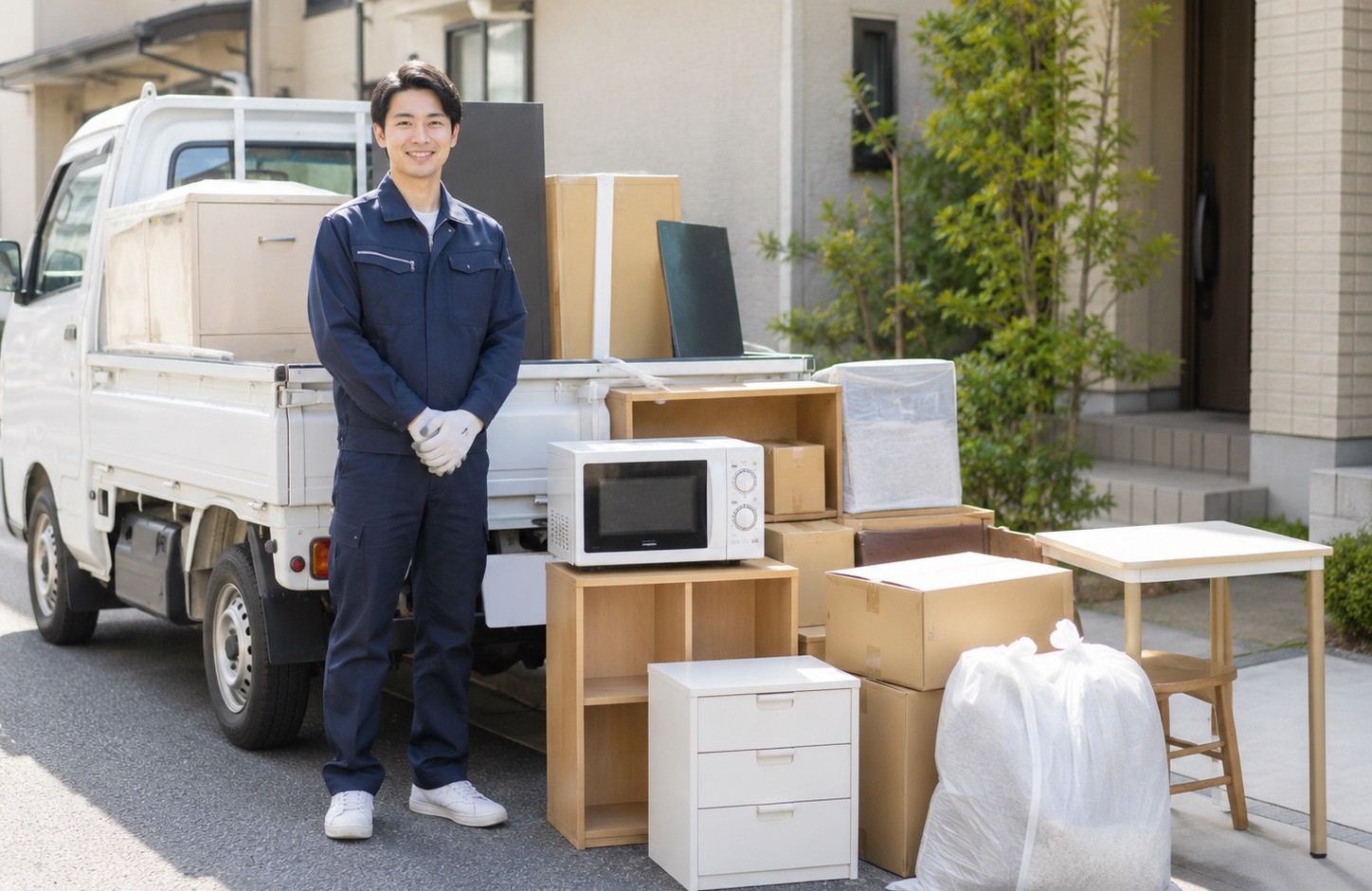 不用品回収・片付け作業のイメージ